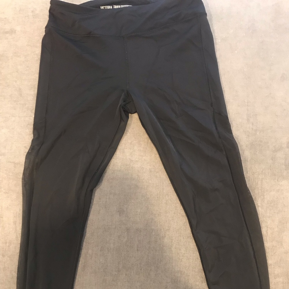 Knockout Black Leggings with mesh detailing